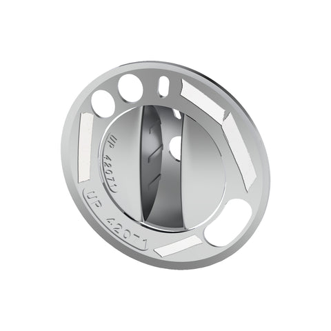 Chrome Plastic 2-Piece Headlight With Fog Light Switch Cover For 2008-2017 Freightliner Cascadia