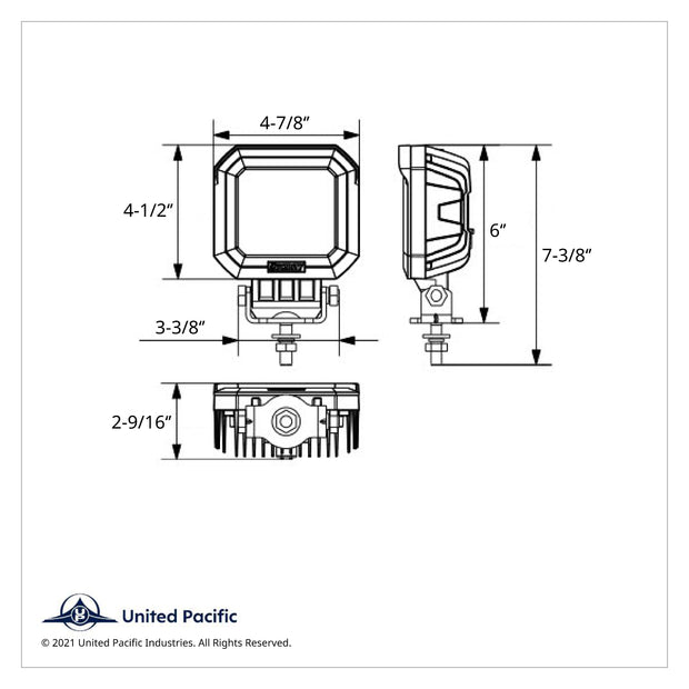 5 High Power LED Heated Work Light - Flood Light