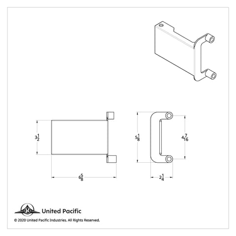 Light & CB Antenna Bracket For 2018-2024 Freightliner Cascadia - Passenger