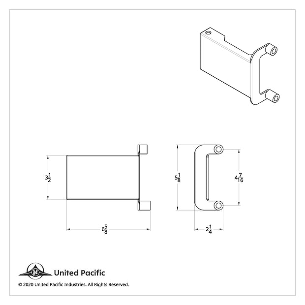 Light & CB Antenna Bracket For 2018-2024 Freightliner Cascadia - Passenger