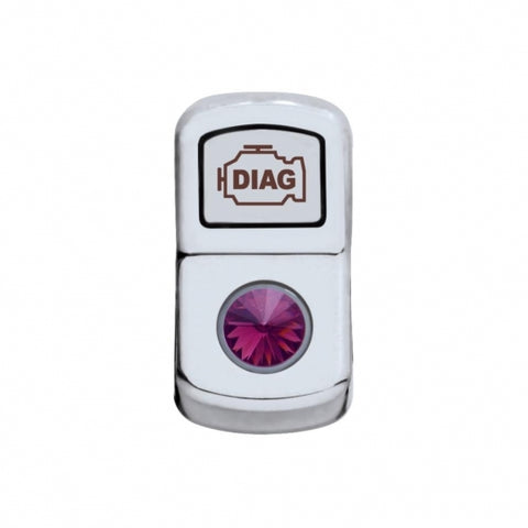 "Diagnostic" Rocker Switch Cover With Purple Crystal