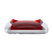 4 LED Saber Rectangular Marker Light With Red Lens