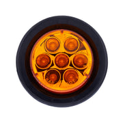 7 LED 2" Round Light Kit (Clearance/Marker) - Amber LED/Amber Lens