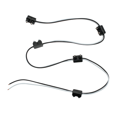 2-Prong Plug Wiring Harness With 6" Lead Between Plugs - 5 Plugs