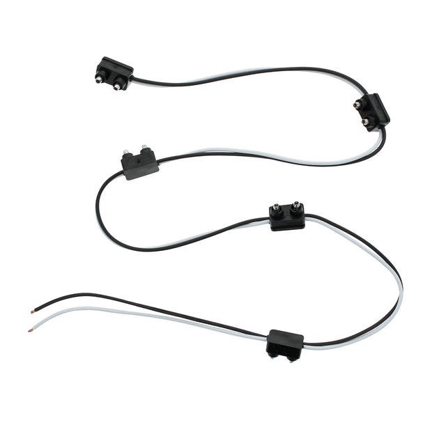 2-Prong Plug Wiring Harness With 6" Lead Between Plugs - 5 Plugs