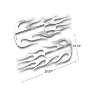 Stainless Hood Emblem Accent Flame For All Kenworth Models
