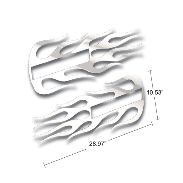 Stainless Hood Emblem Accent Flame For All Kenworth Models