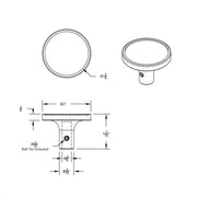 "Trailer" Short Air Valve Knob - Silver Glossy Sticker
