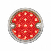 30 LED 3" Dual Function Reflector Double Face Light Kit - Amber & Red LED/Clear Lens