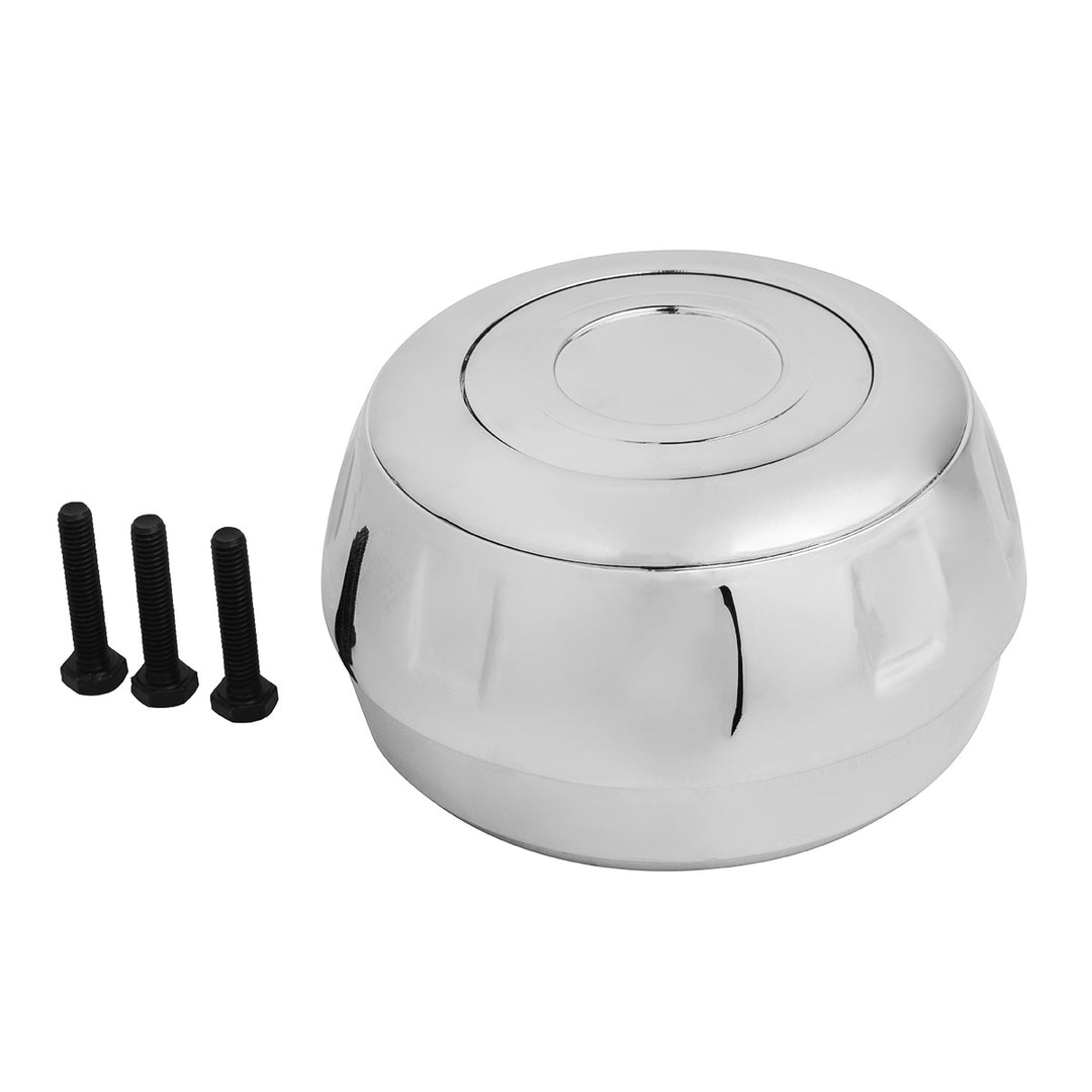 Chrome Steering Wheel Hub &amp; Horn Button Kit For Peterbilt (1998-2005), &amp; Kenworth (2001-2002)