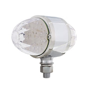 34 LED Dual Function Watermelon Double Face Light - Amber LED/Clear Lens