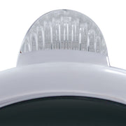 Chrome Guide 682-C Headlight H4 With White LED & Dual Mode LED Signal - Clear Lens