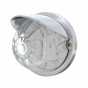 17 LED Dual Function Watermelon Flush Mount Kit With Visor - Amber LED/Clear Lens