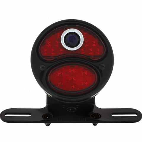 LED "DUO LAMP" Motorcycle Rear Fender Tail Light With Blue Dot