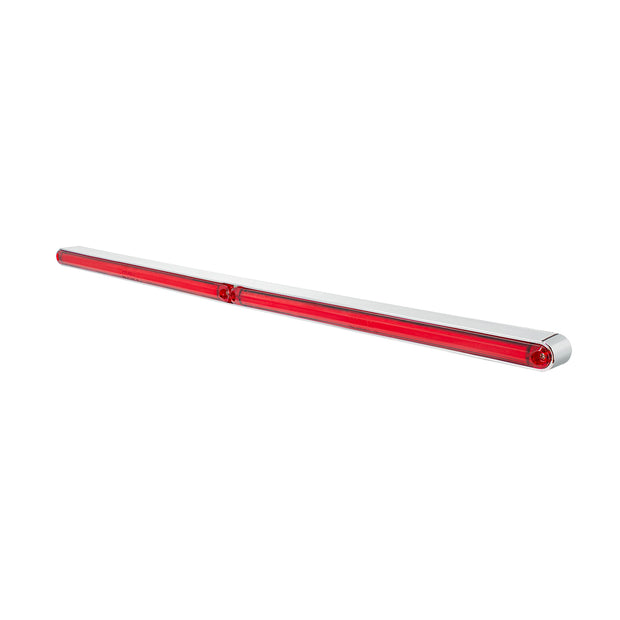 Dual 24 LED Dual Function 12" GloLight Bar With Bezel - Red LED/Red Lens