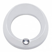 Signature Series Gauge Bezel With Visor & Crystal For 3-3/4" DIA Speed/Tachometer Gauge - Clear Crystal