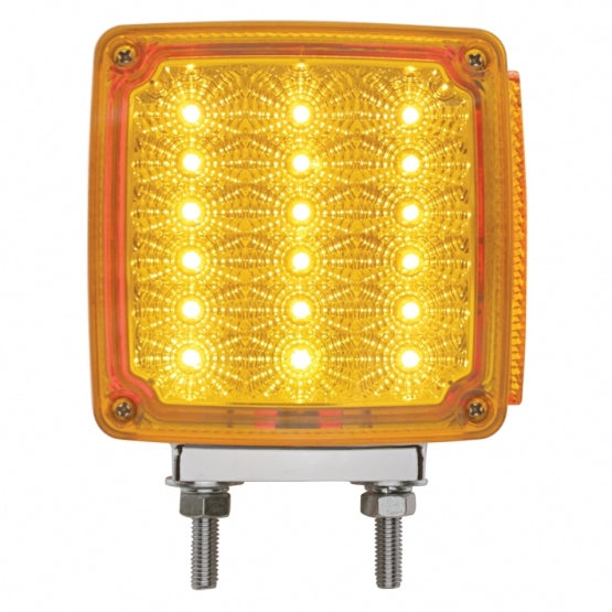 39 LED Reflector Double Face Turn Signal Light (Driver) - Amber &amp; Red LED/Amber &amp; Red Lens