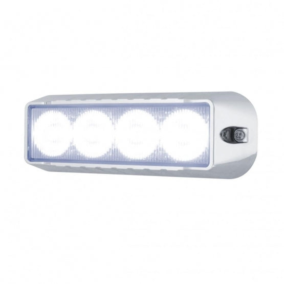 4 LED Warning Light - White LED