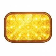 15 LED Rectangular Turn Signal Light - Amber LED/Amber Lens