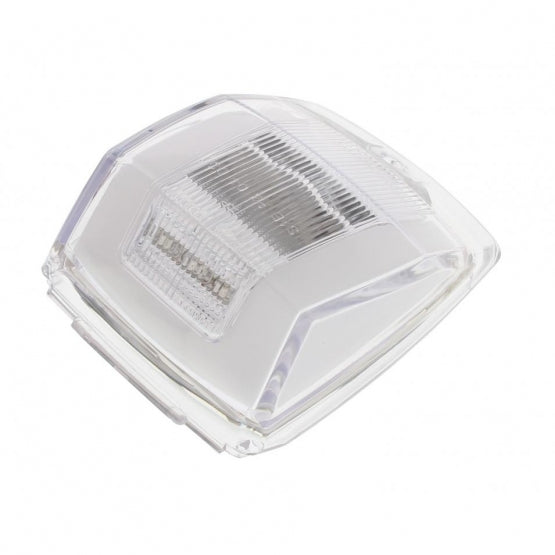 24 LED GloLight Square Cab Light - Amber LED/Clear Lens