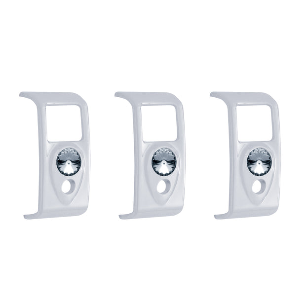 Rocker Switch Cover With Smoke Crystal For 2006+ Kenworth (Card Of 3)