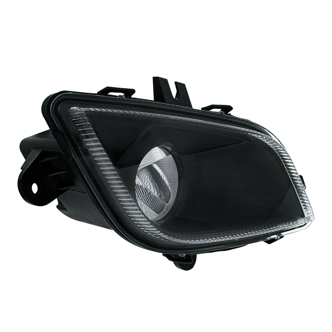 Black Single LED Fog Light For 2018-2024 Freightliner Cascadia - Passenger - Competition Series