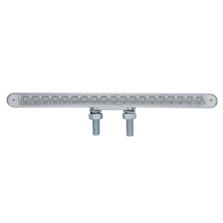 38 LED 12" Reflector Double Face Light Bar - Amber LED/Clear Lens