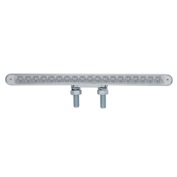 38 LED 12" Reflector Double Face Light Bar - Amber LED/Clear Lens