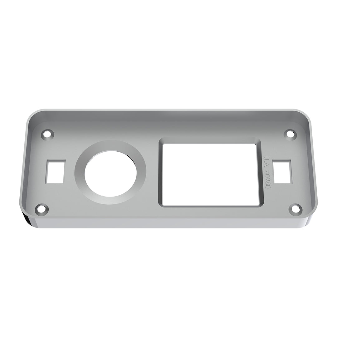 Chrome Plastic Dome Light Cover With Swivel Light Hole For Peterbilt 386 (2006-2010) &amp; 387 (1999-2010)