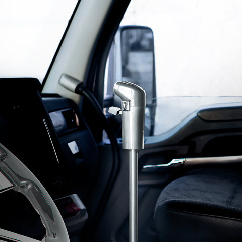 12" Shifter Shaft Extension - Liquid Silver