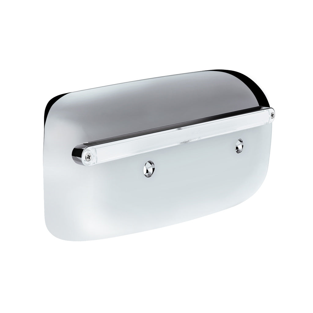 24 LED GloLight Rear Headlight Housing Cover For 2008-2023 Peterbilt 389 (Driver)- Amber LED/Clear Lens