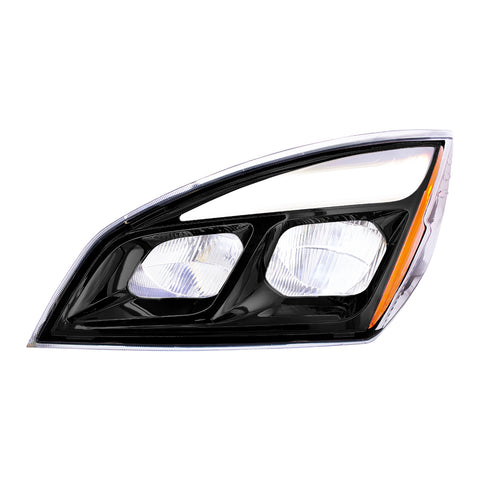 Black LED Headlight For 2018-2024 Freightliner Cascadia - Driver