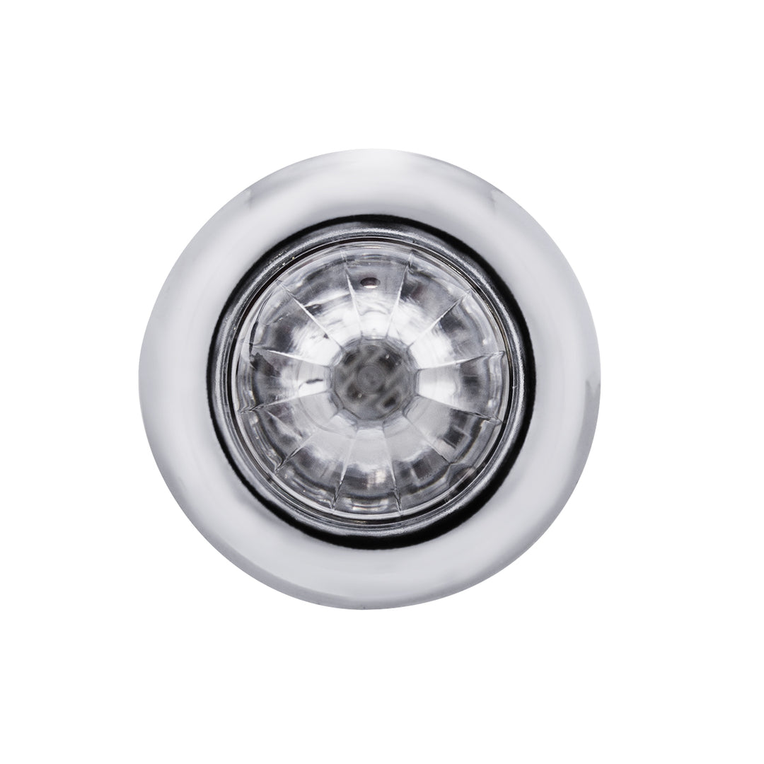 4 LED Dual Function 3/4" Mini Watermelon Light (Clearance/Marker) - White LED/Clear Lens