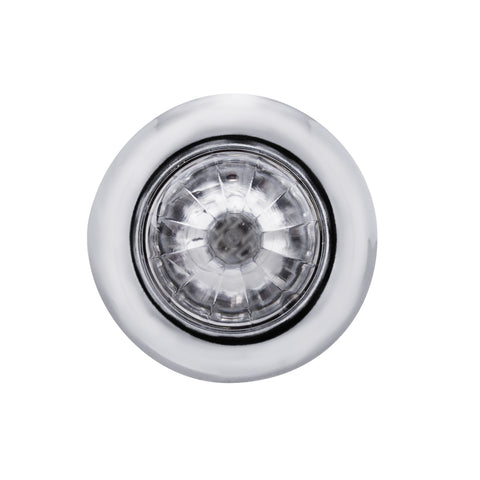4 LED Dual Function 3/4" Mini Watermelon Light (Clearance/Marker) - White LED/Clear Lens
