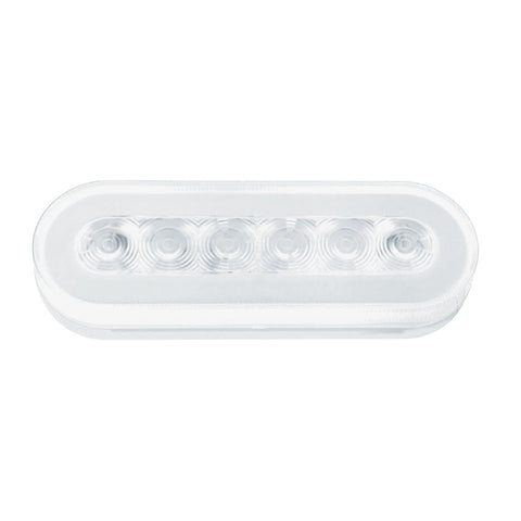 22 LED 6" Oval GloLight (Turn Signal) - Amber LED/Clear Lens