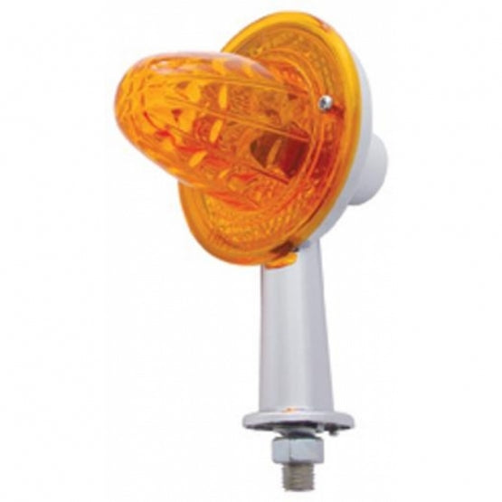 2-1/8" Arm Crystal Crystal Honda Light With Single Contact - Amber Lens