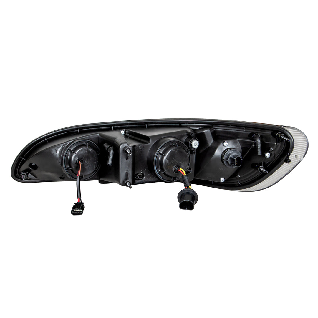 Black Projection Headlight W/LED Dual Function Light Bar For PB 386 (2005-2015) &amp; 387 (1999-2010) - Passenger