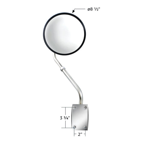 Stainless Steel Hood Mount Mirror