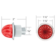 2 LED Dual Function 3/4" Mini Watermelon Light (Clearance/Marker) - Red LED/Red Lens