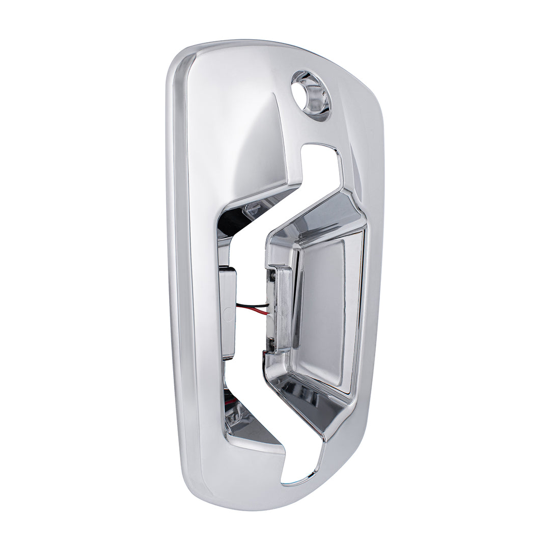 6 LED Chrome Door Handle Cover For 2018-2024 Freightliner Cascadia - Driver, Red LED