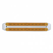Dual 10 LED 9" Turn Signal Light Bars - Amber LED/Amber Lens