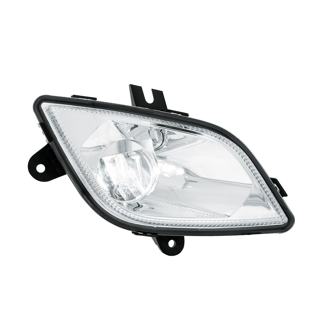 Chrome Single LED Fog Light For 2018-2024 Freightliner Cascadia - Passenger - Competition Series