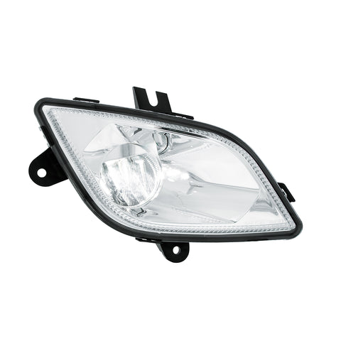 Chrome Single LED Fog Light For 2018-2024 Freightliner Cascadia - Passenger - Competition Series