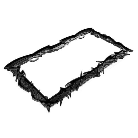 Tribal Flame License Plate Frame - Black