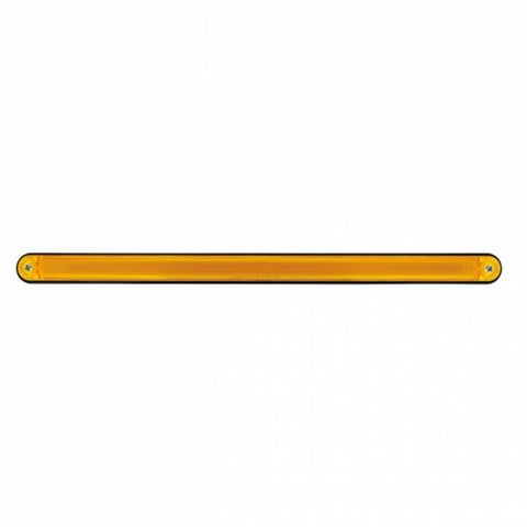 24 LED 12" GloLight Bar With Black Housing - Amber LED/Amber Lens