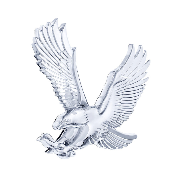 Chrome Plastic 3D Eagle Accent - Face Left
