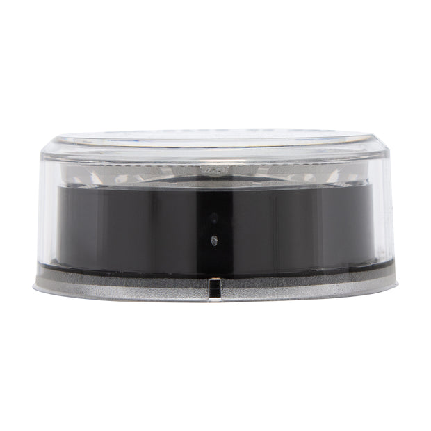 4 LED 2-1/2" Round Abyss Light (Clearance/Marker) - Red LED/Clear Lens