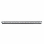 14 LED 12" Light Bar With Black Housing - Red LED/Clear Lens