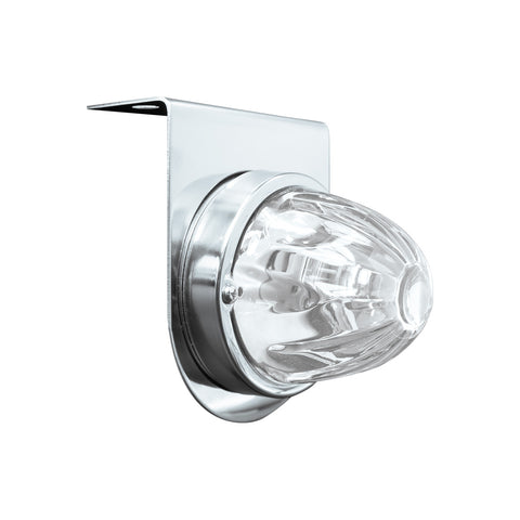 Glass Watermelon Light With Stainless Steel Light Bracket Kit-Clear Lens