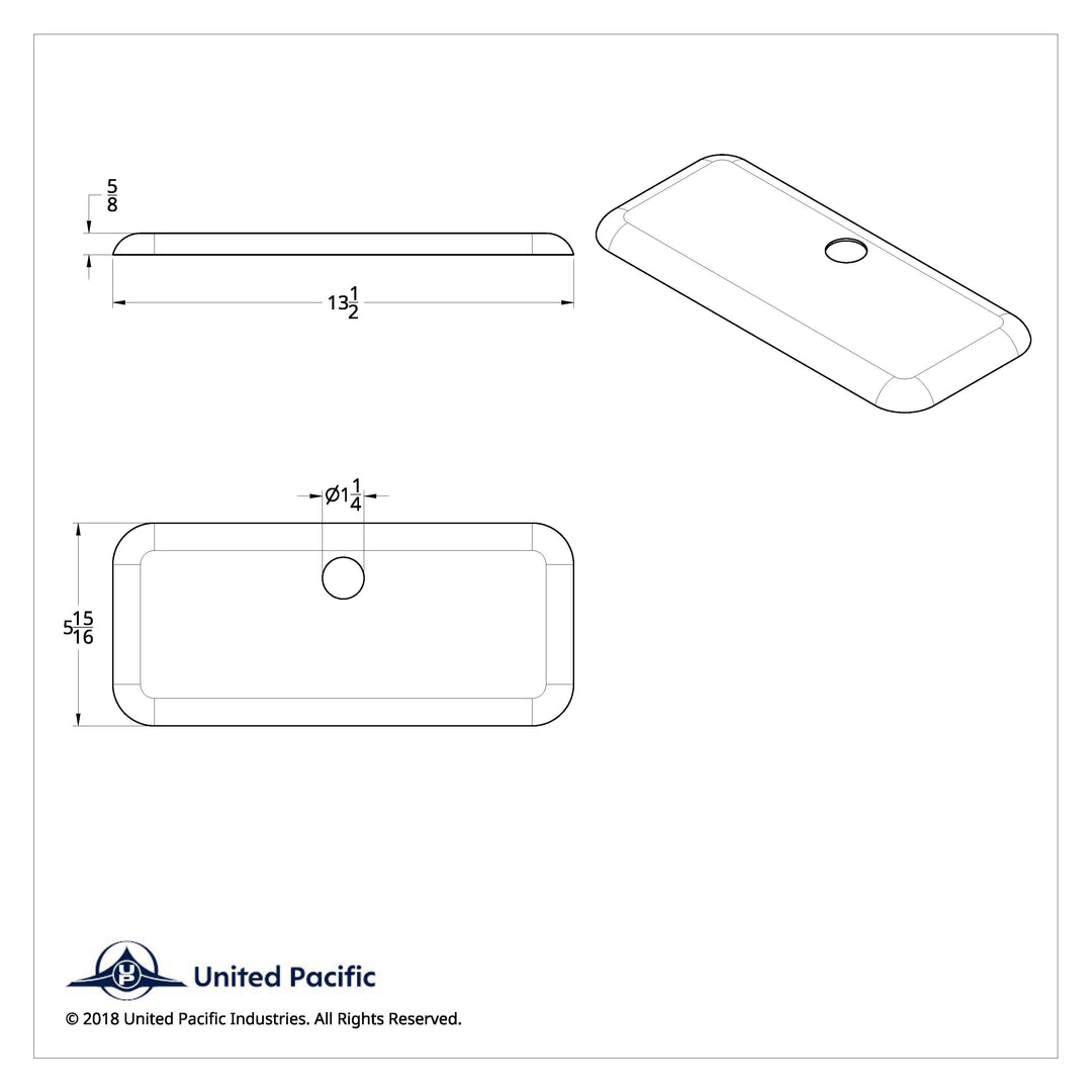 Chrome Plastic Upper Center Storage Door Cover For 2007-2018 Freightliner Cascadia